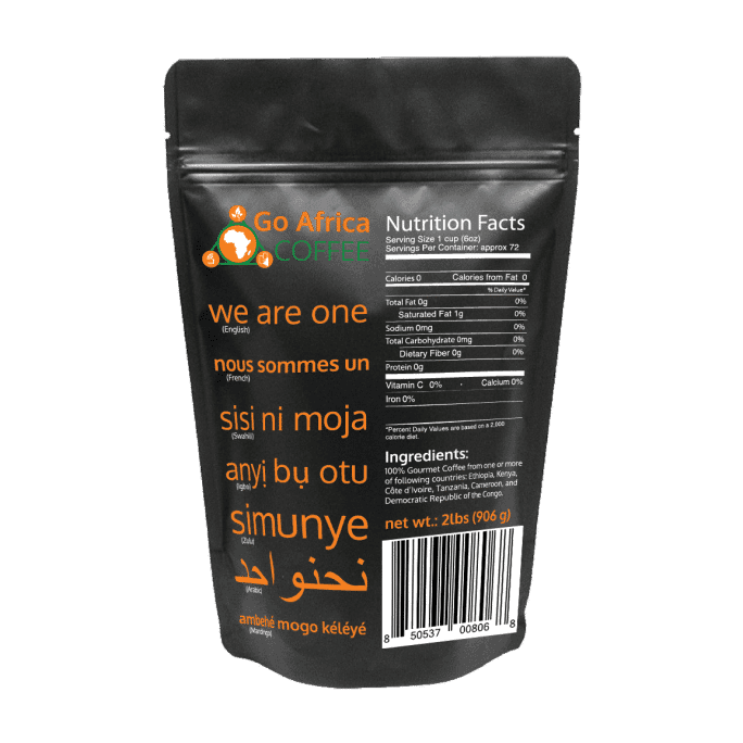 Go Africa® Coffee 2Ib Bag (Whole Bean) Dark Roast - Image 3